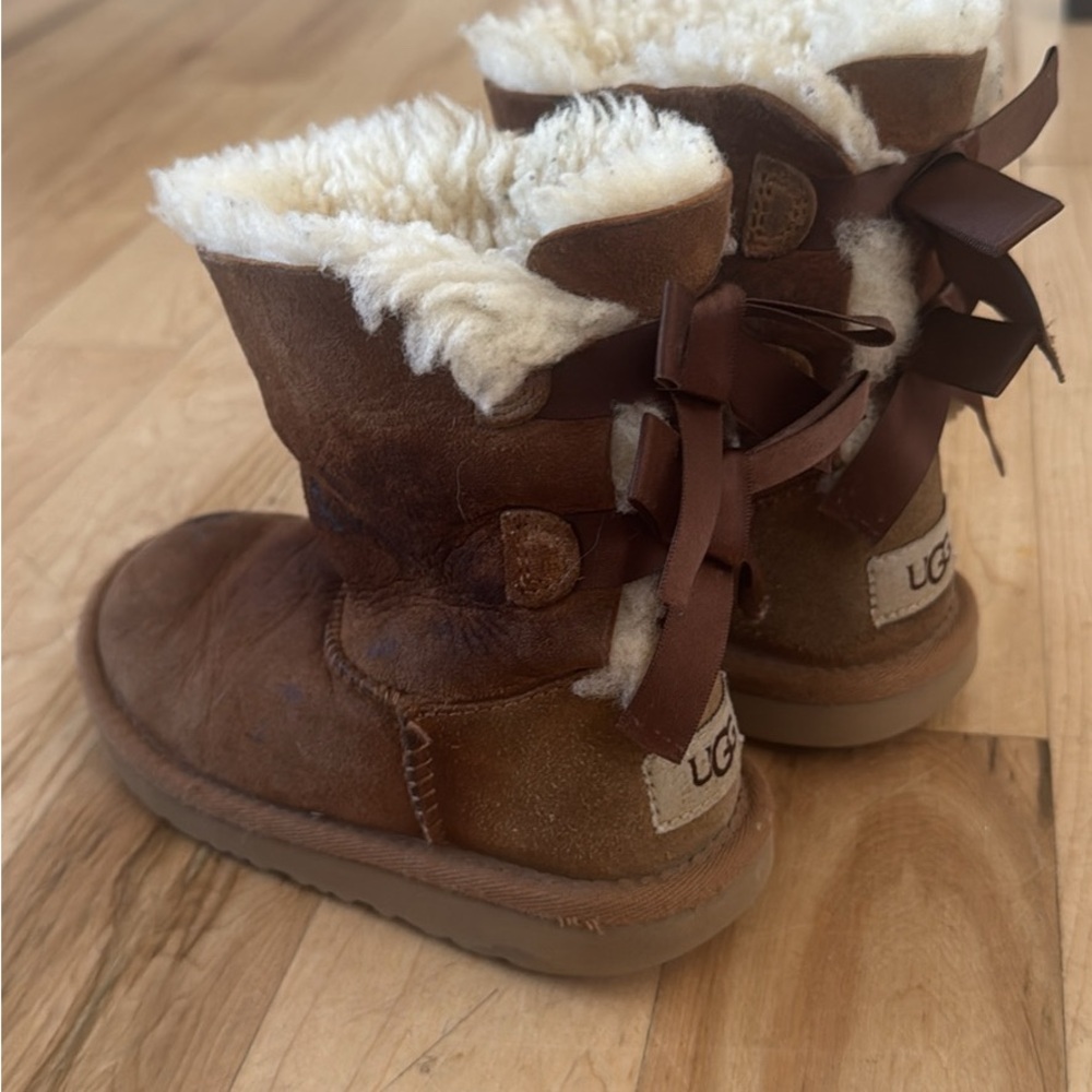 UGG Tan Kids Boots with Cream Lining